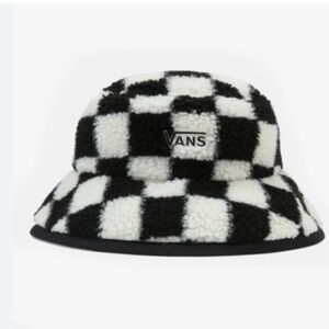 Vans Checker Fleece White Bucket Hat